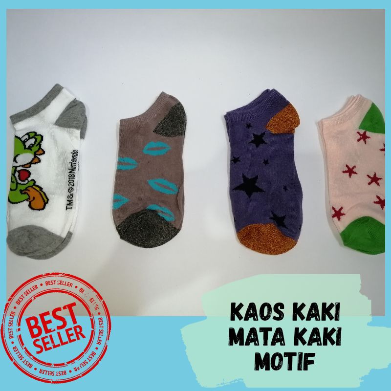 kaos kaki mata kaki motif keren