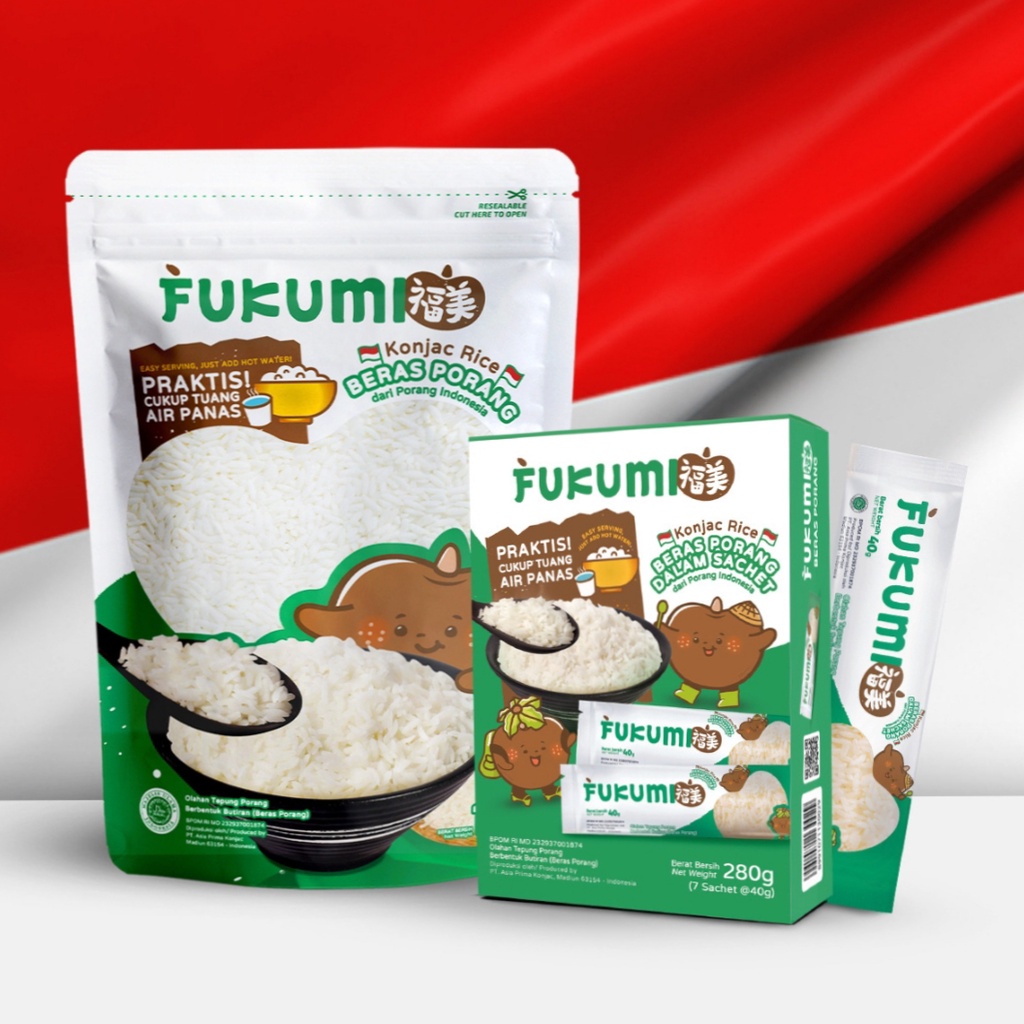 

Fukumi Beras Porang Nasi Sehat Rendah Kalori Karbohidrat