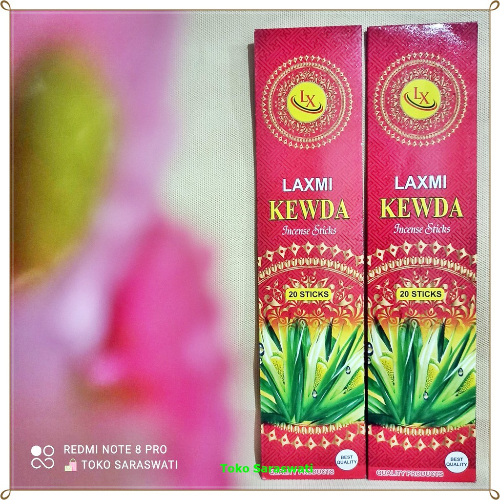 Hio Dupa Wangi Aromaterapi Soft Kewda Pudak Laxmi Isi 20 Stik