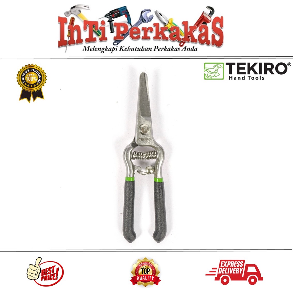 TEKIRO GUNTING DAHAN LURUS 6 INCH / GUNTING TANAMAN PRUNING SHEAR STRAIGHT