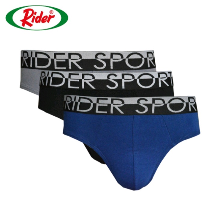 Celana Dalam Rider Sport Brief Pria R782B Multi warna Box 3 in 1