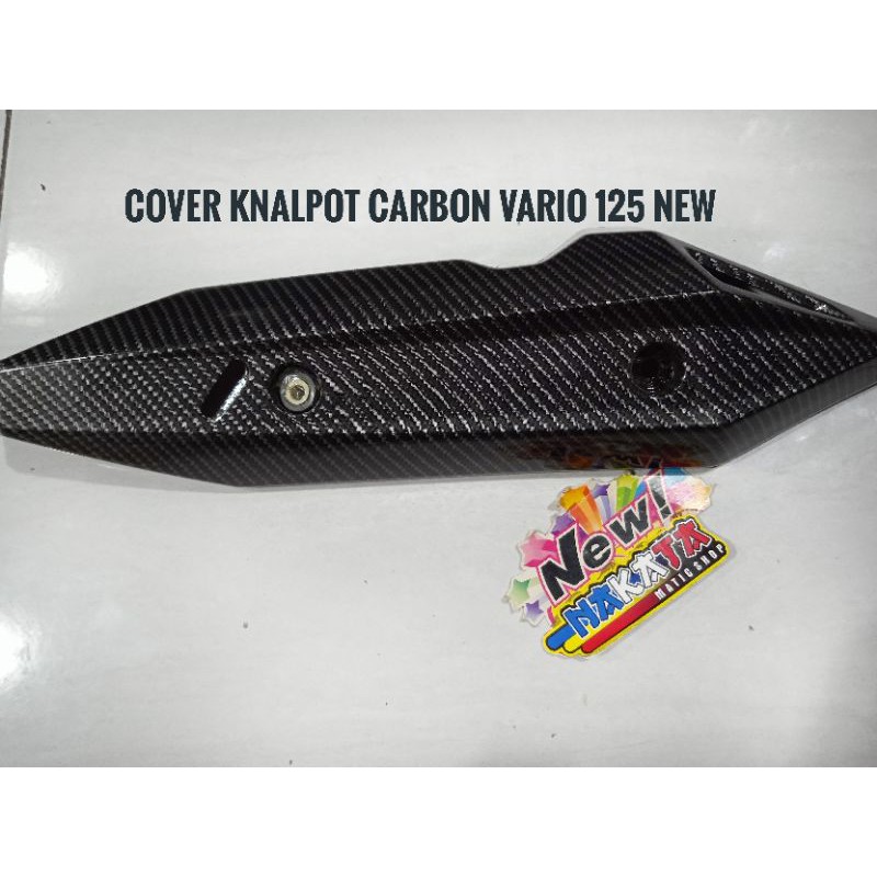 cover knalpot vario 125 carbon penutup knalpot carbon vario 125 cover knalpot carbon vario