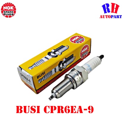 BUSI NGK CPR6EA-9 VIXION BEAT VARIO SCOOPY SUPRA X 125 MX KHARISMA SATRIA FU 150 SHOGUN RR 125 NMAX XEON BYSON MEGA PRO CB150 250 BUSI NGK CPR6EA-9 / 1 BOX ISI 10 PCS