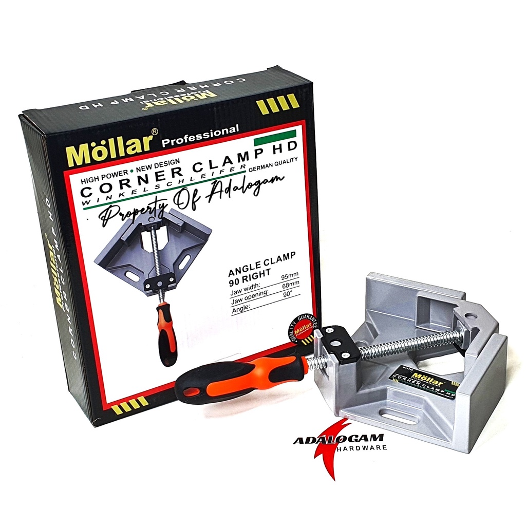 MOLLAR Heavy Duty Corner Clamp Sudut 90 Derajat Catok Jepit Klem Kayu