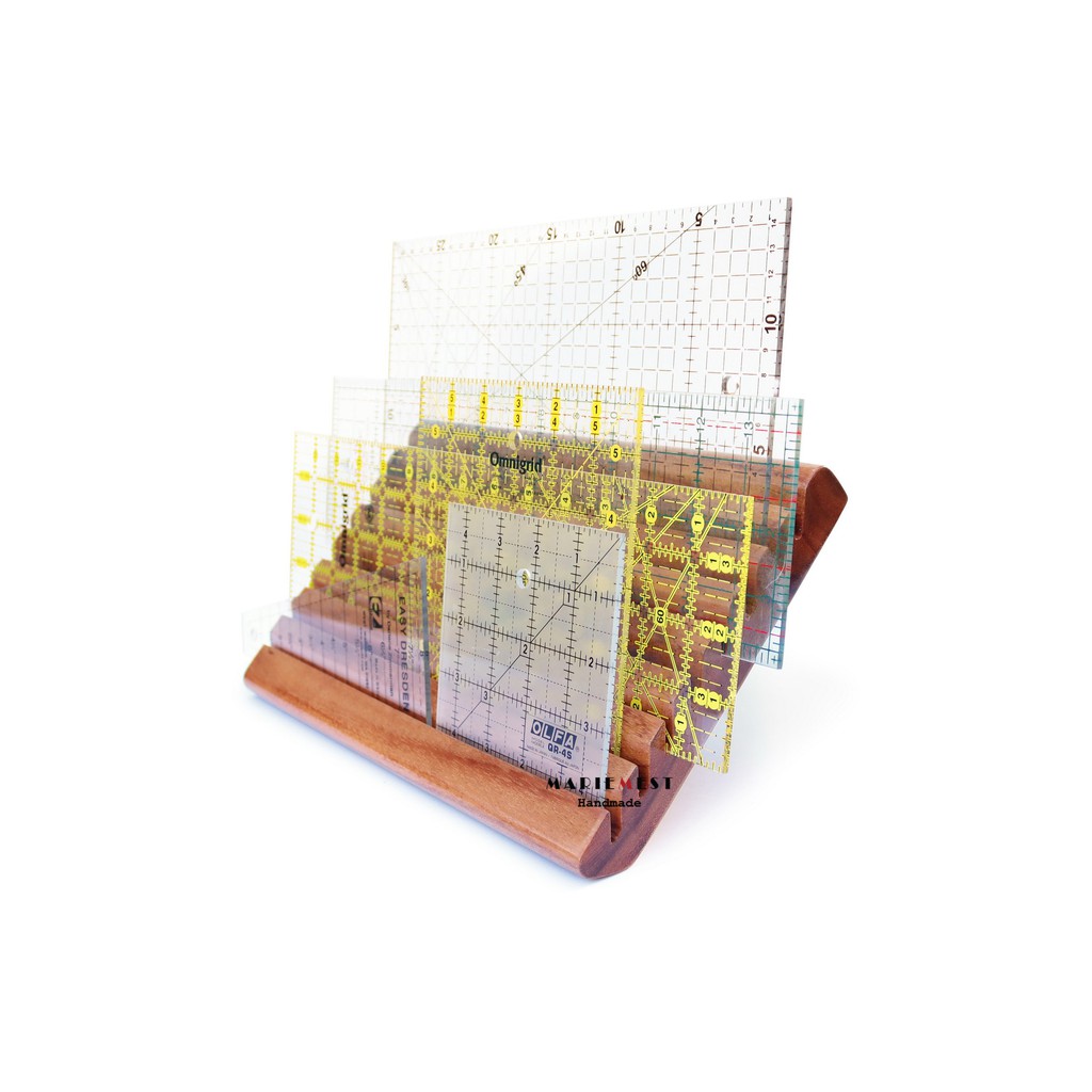 

Rak Penggaris Quilting & Patchwork, Ruler Organizer warna Natural