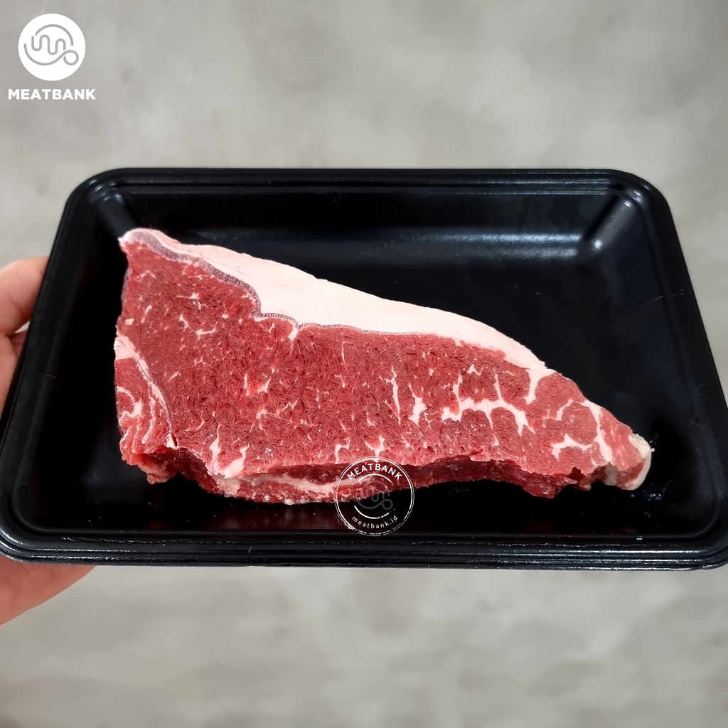 

BLACK ANGUS SIRLOIN Daging Sapi Beef Steak Marbling Striploin Aus