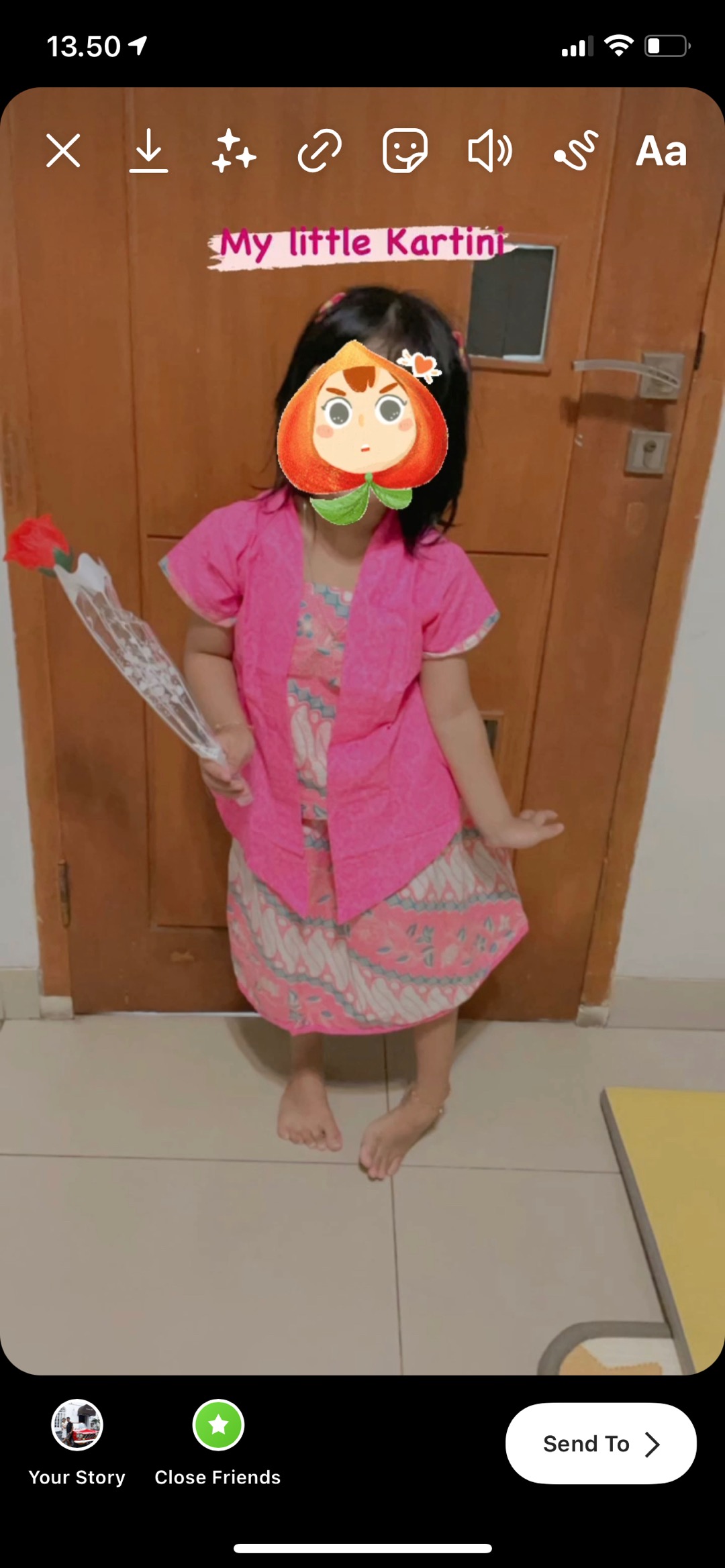 Welans Batik - Kebaya Anak - New Kutu Baru - Jarik (lp18)