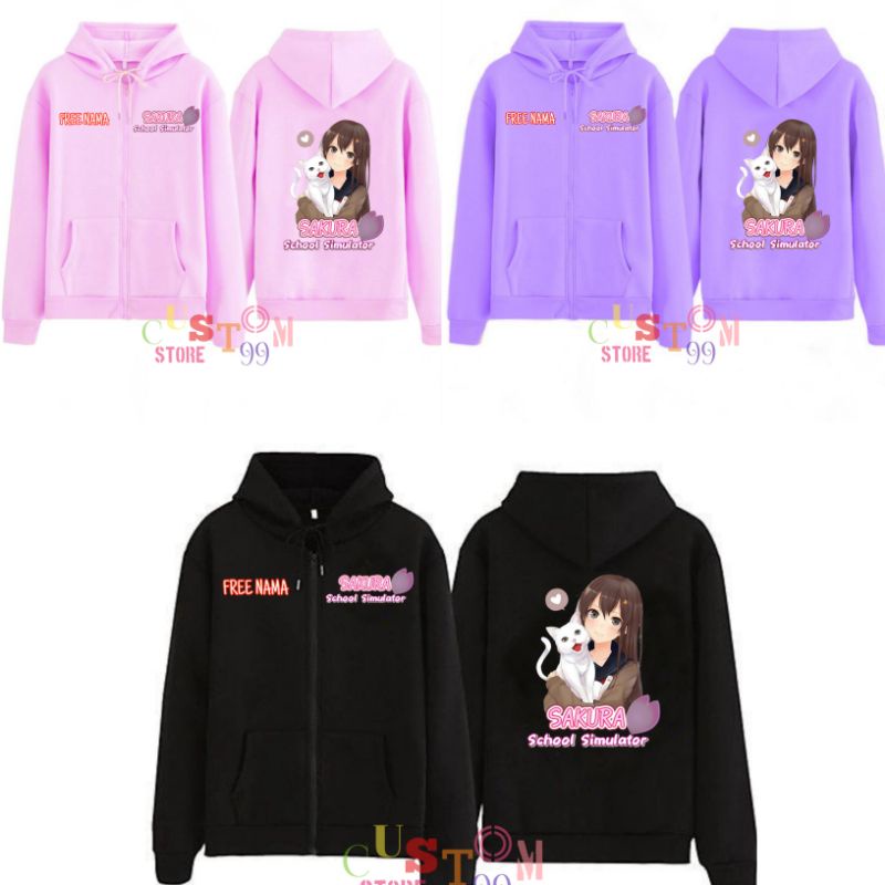 JAKET ZIPPER SAKURA SCHOOL SIMULATOR ANAK TERBARU BAHAN TEBAL