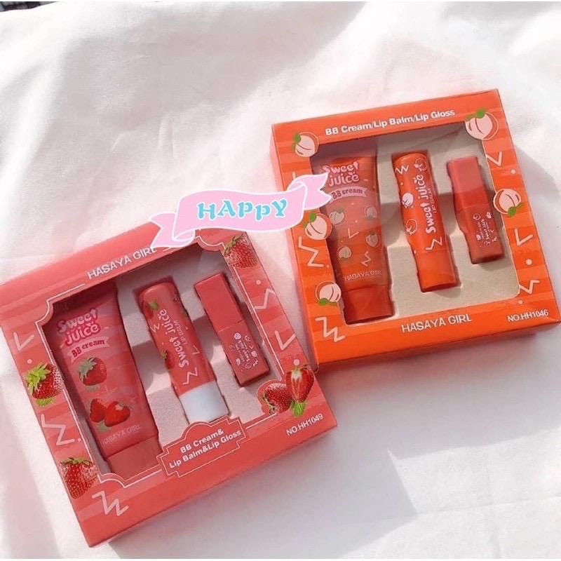 [Per Set] Hasaya Girl 3in1 Set BB Cream, Lipbalm, Lipgloss