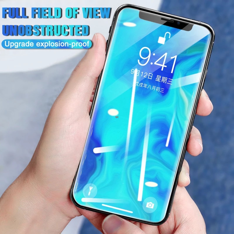 Pelindung Layar Tempered Glass Depan + Belakang Untuk Iphone 13 Pro Max 12 11 Xr Xs X 12mini 7 8 Plus