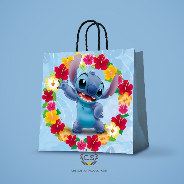 

Terlaris Paper bag stitch/goodie bag tas kado/tas kertas/stitch/hampers bday - 1