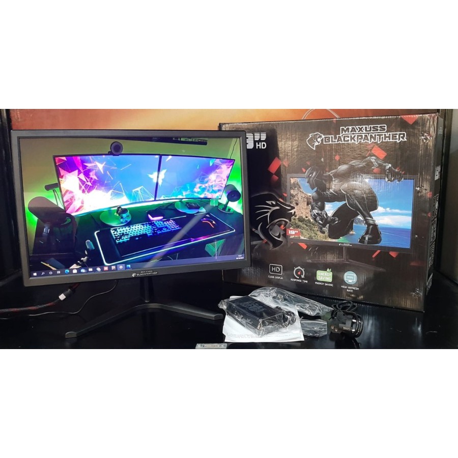 MONITOR LED BLACK PANTHER FULL HD 19 Inch VGA HDMI