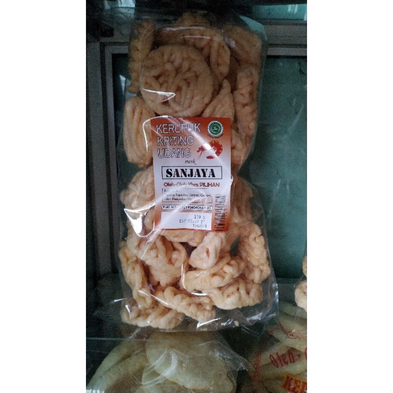 

LEK SNACK . Kerupuk Udang merk Sanjaya "CEMILAN BANGKA