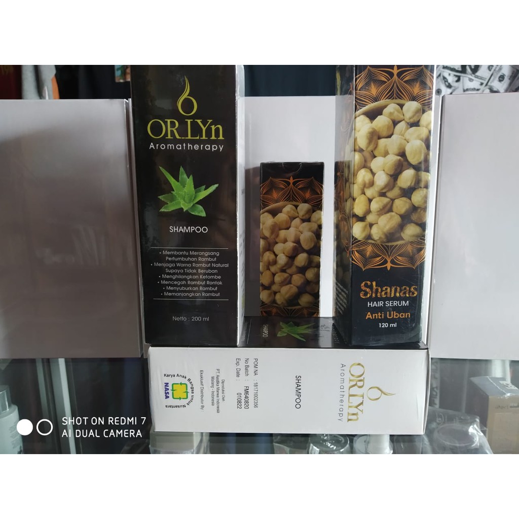 combinasi shampo orlyn + serum shanes / paket murah