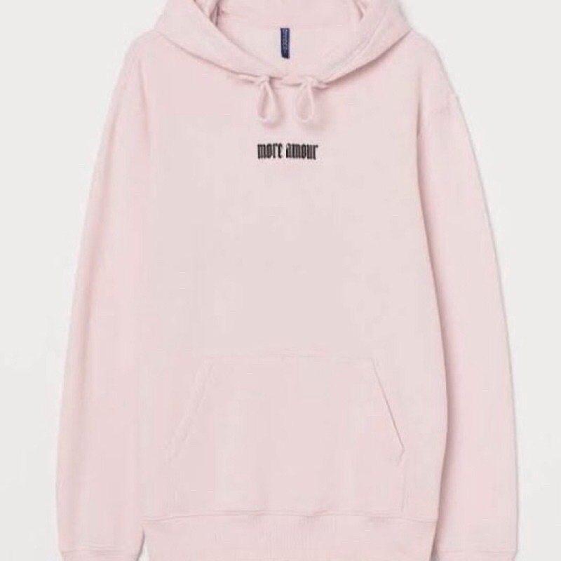 HM NEW FULL TAG MORE AMOUR PINK ROSE FLOWER HOODIE SWEATER JACKET HNM SALE