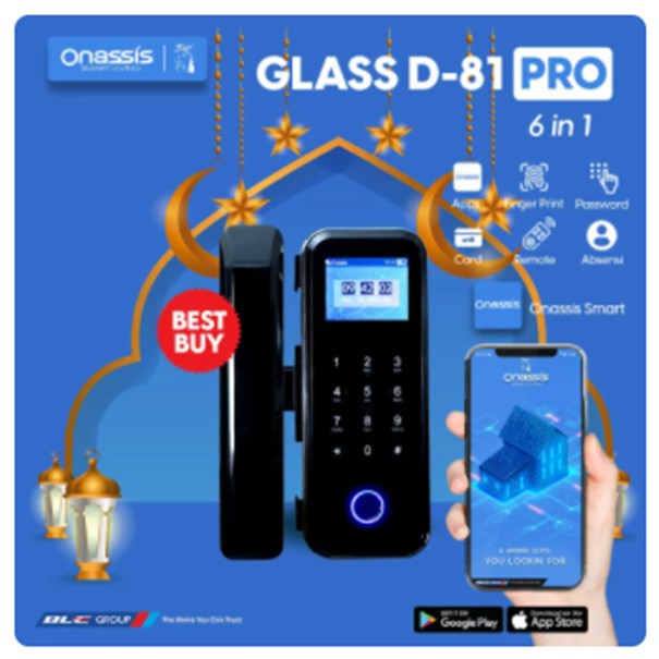 Kunci Pintu Digital Onassis D81 Pro/Smart Lock ONASSIS D81 PRO