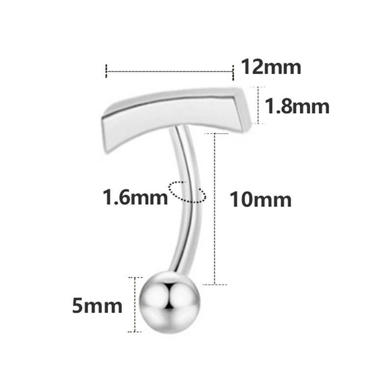 Fancyqube Anting Tindik Perut / Pusar Sterling Silver 925 Desain Hati Hias Cubic Zircon Untuk Wanita