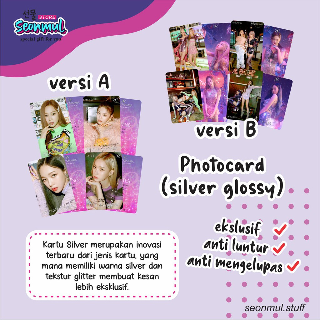 TERMURAH!!! PHOTOCARD PC AESPA BLACK MAMBA