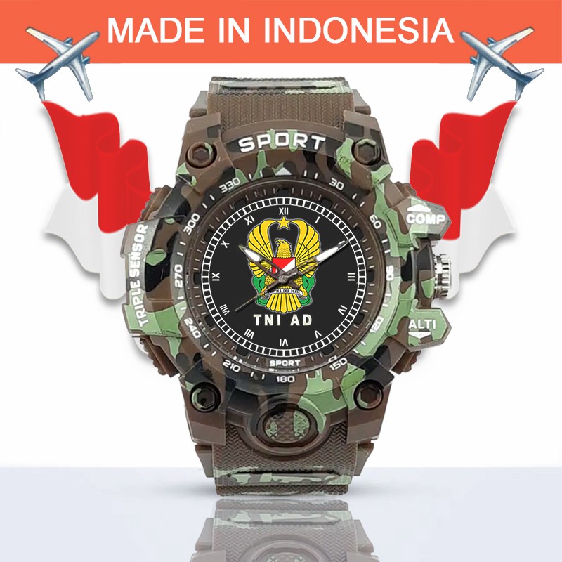 (SPECIAL EDITION) JAM TANGAN LOGO TNI-AD WATER RESISTANT NO.13