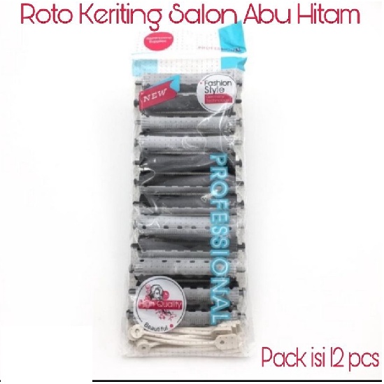 Roto Keriting Rambut Salon pack isi 12 pcs ukuran 1.1 / 1.3 / 1.6Cm