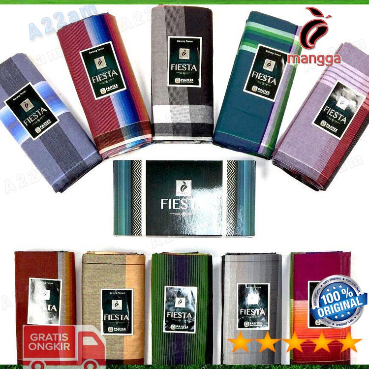 Original M99-10 Kain Sarung Motif Random Acak Cap MANGGA Dewasa