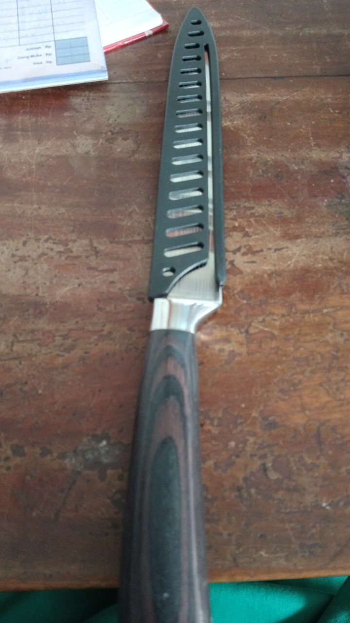 Pisau Dapur Damascus 5 Inch Slicing Knife Chef Damascus Pattern