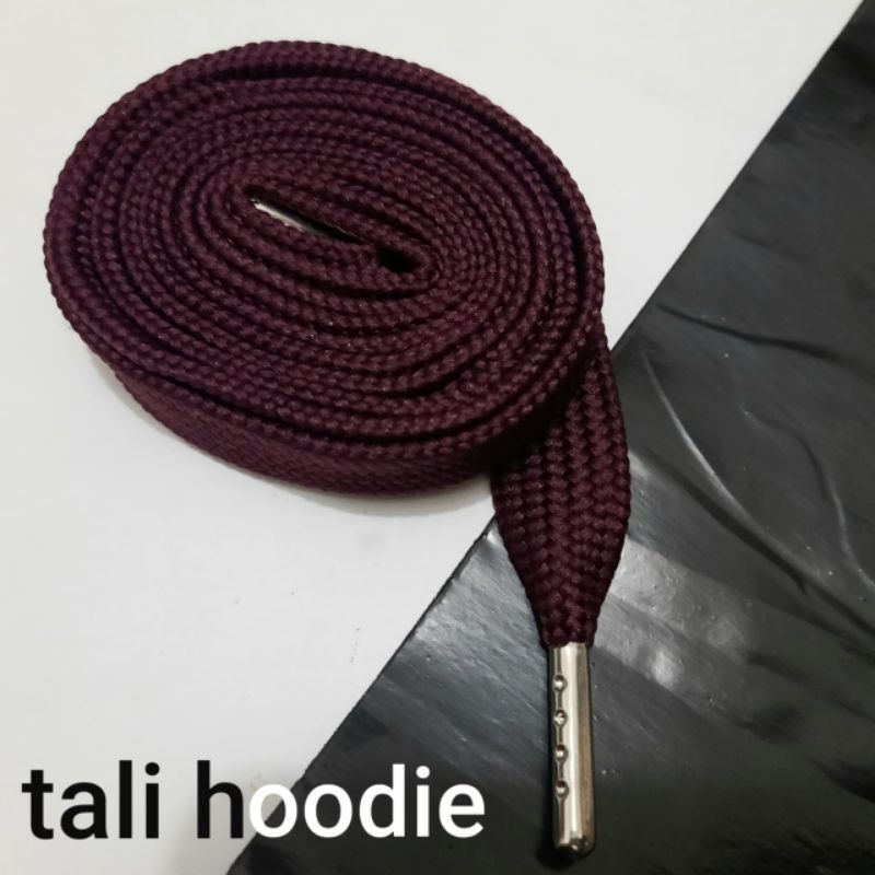 tali hoodie pipih merah maroon/flat aglet