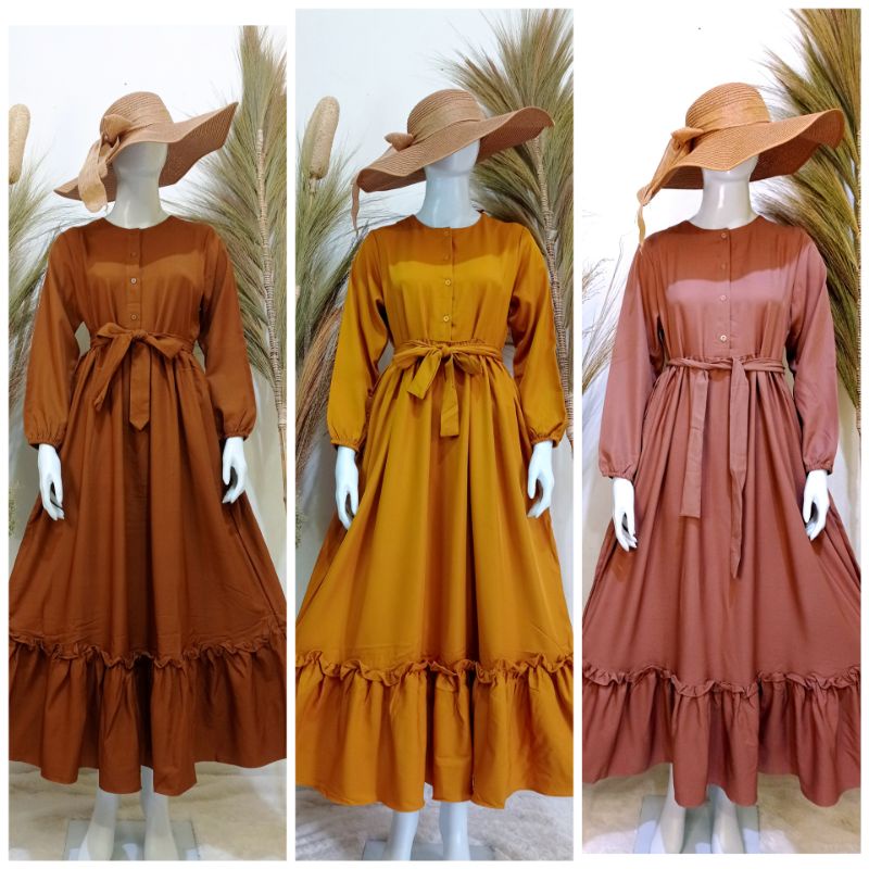 Gamis Termurah/Gamis Katun/Gamis Polos/Gamis Shakila