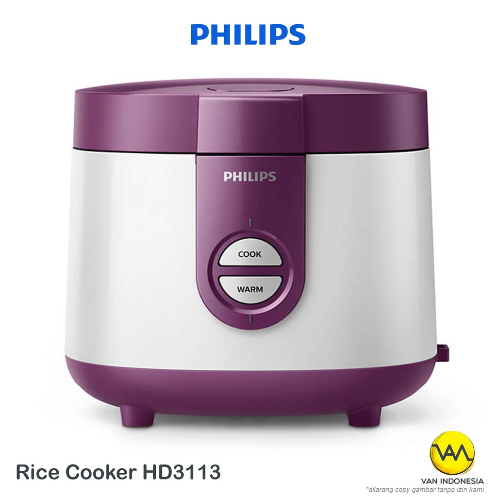 Rice Cooker Philips HD 3116 Purple Penanak Nasi 1 L