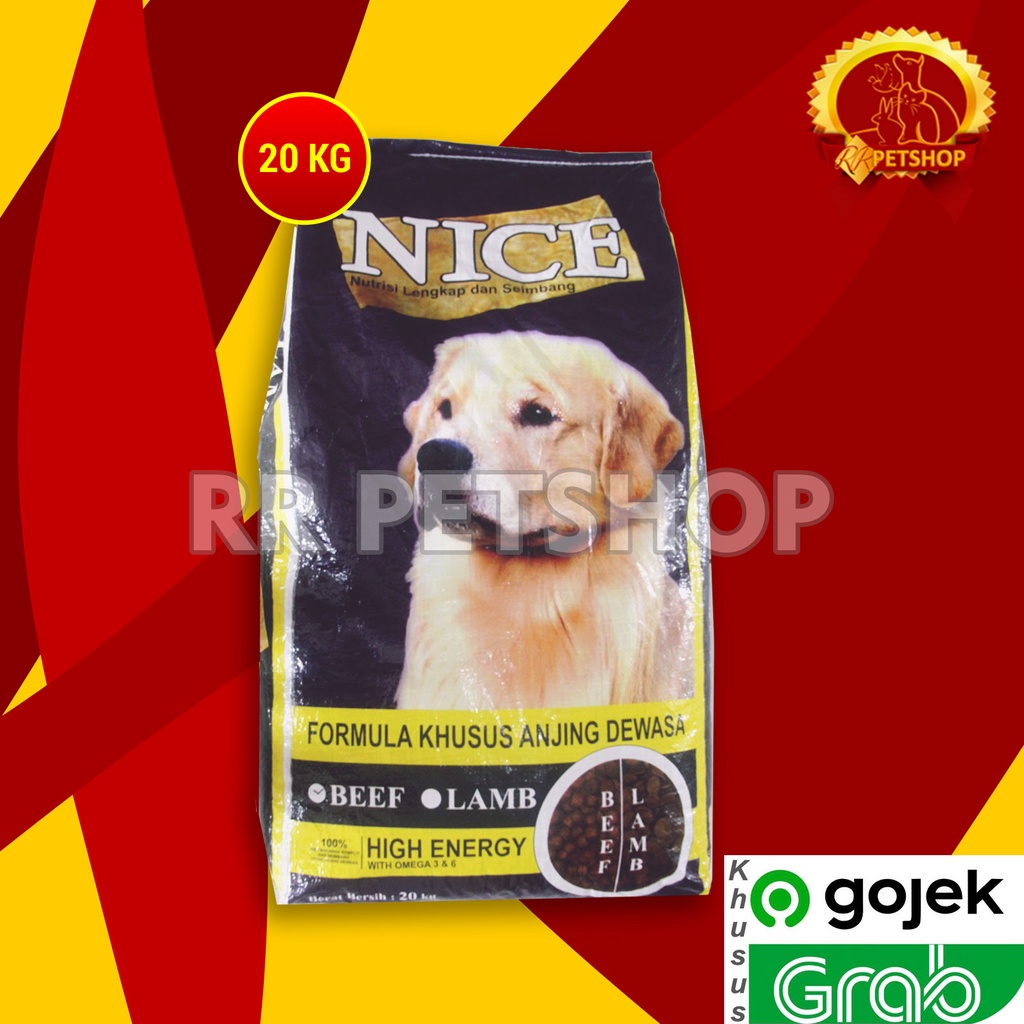 [GOSEND] Makanan Anjing Nice Dog Lamb 20kg NiceDog 20 kilogram..