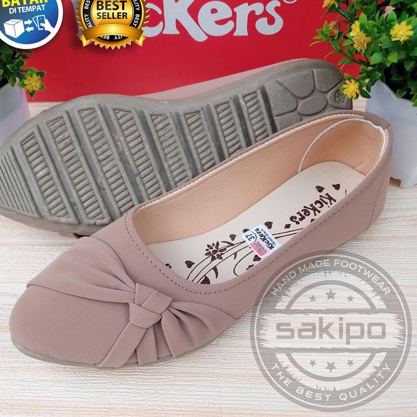 Serbuuuu.. PROMO 12.12 BIRTHDAY SALE SEPATU BALET WANITA DEWASA / FLAT SHOES PITA SAMPING NEVADA / F