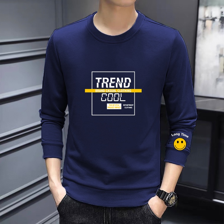 Lilipop.id Baju Trend Cool Pria Atasan Lengan Panjang Kaos Tshirt Basic long sleeve