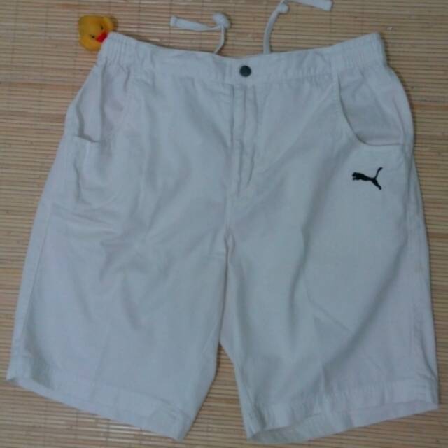 Celana Pendek Puma White Original 2nd