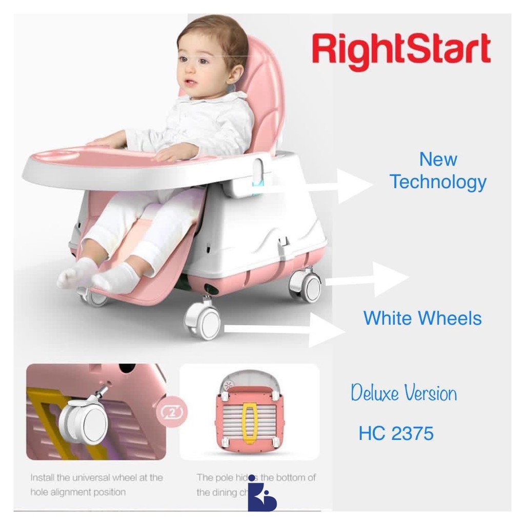 Right Start 4in1 Deluxe+ Baby High Chair HC-2375