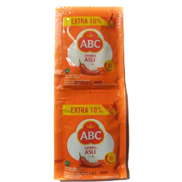 

ABC Sambal Asli 20gr isi 10 sachet (RENCENG) /ABC Sambel Asli 20gr