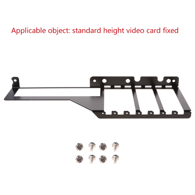 Btsg Metal Graphics VGA Card Bracket Holder Konverter Sisi Depan Pendingin Komputer Cooling Radiator Support