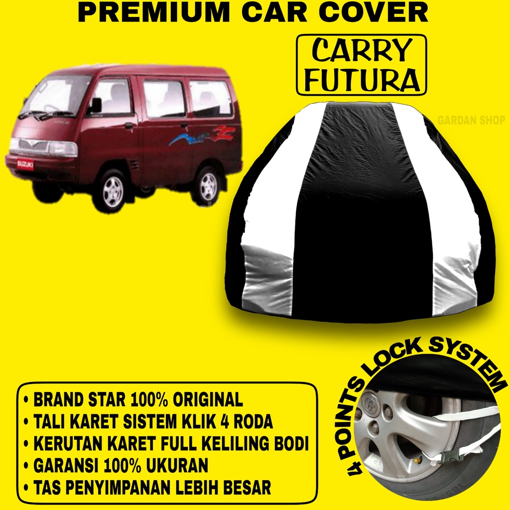 Body Cover CARRY FUTURA Sarung Strip SILVER Penutup Pelindung Bodi Mobil Carry Futura PREMIUM