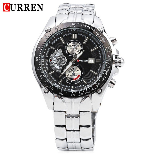 CURREN 8083 Jam Tangan Pria Analog Stainless Steel Chronograph Tidak Aktif WATCHKITE WKOS