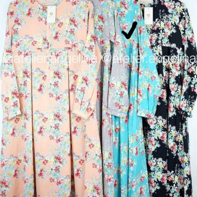 Sabrina Flowery 3 bundling fatimah khimar by atelier angelina