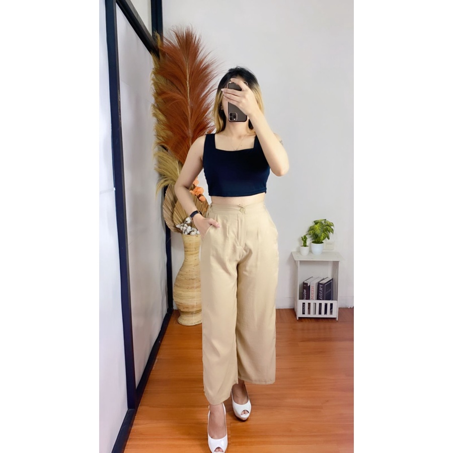 RX Fashion - Yuka Slim Cullote Katun Twistcone  /  Kulot Tali  /  Linen Kulot Highwaist  / CELANA KULOT HAWAI  / CELANA DRILY KULOT DRILL   /  MISHA MEISHA KULOT DRILL  /  MIRABELLA PANT AURELIA KULOT YUKA PANTS ( GRATIS ONGKIR )