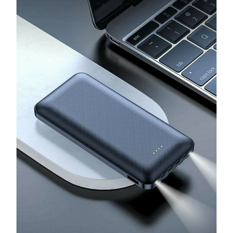 20000mAh Powerbank 4 Cables Fast Charging Full Capacity Mini Dual USB Portable  Murah Mini Iphone Flash Light