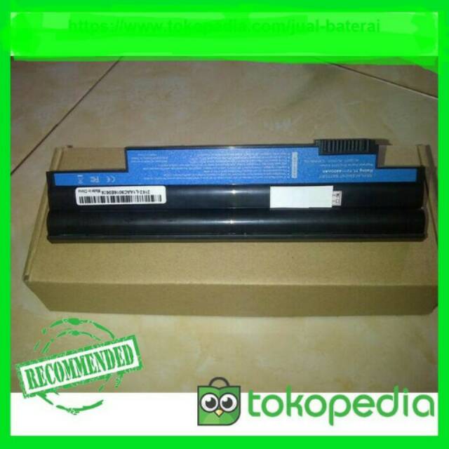 Baterai laptop acer aspire one hitam slim original d255 d260 d265 d270 d275 522 722