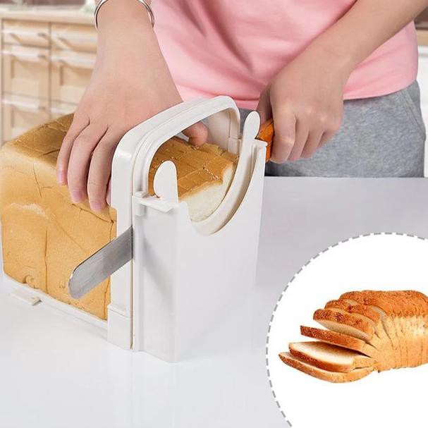 

Menarik Bread Slicer Cutter Alat Pembatas Potong Pemotong Slice Roti Tawar KN05