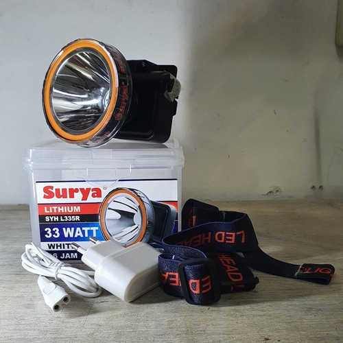 Surya Senter Kepala SYH L 335 R Headlamp 33 Watt Putih