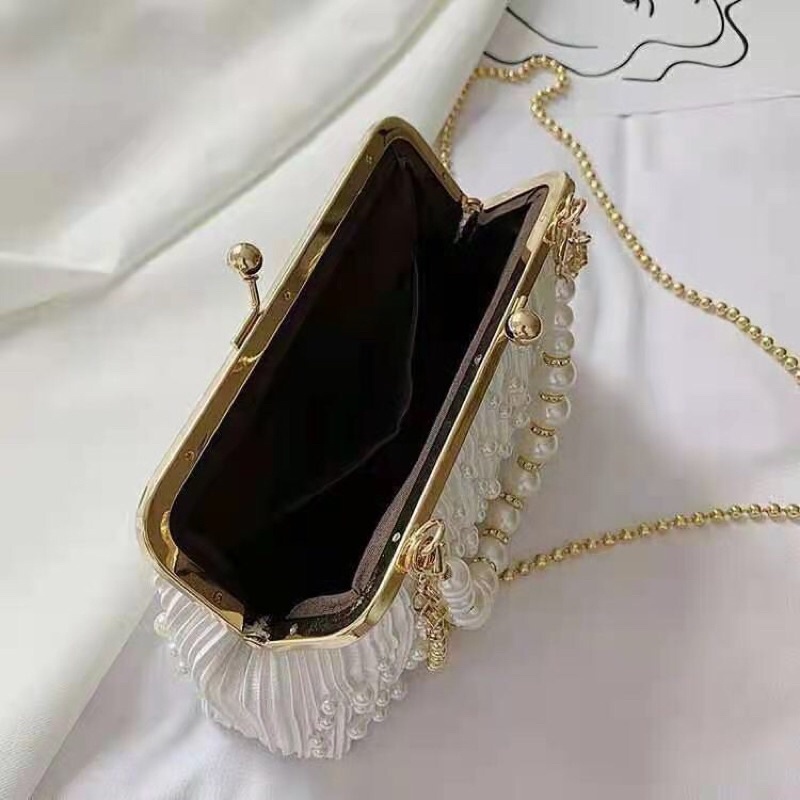 SG7492 syafniegalery tas pesta import mutiara tali rantai 3232 2023