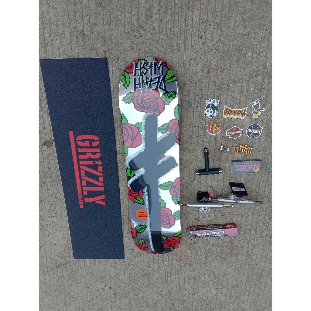 Baker DEATHWISH SET SKATEBOARD 31 / 004 / 8.25 &quot;PRO Double Rockerboard Untuk Pemula