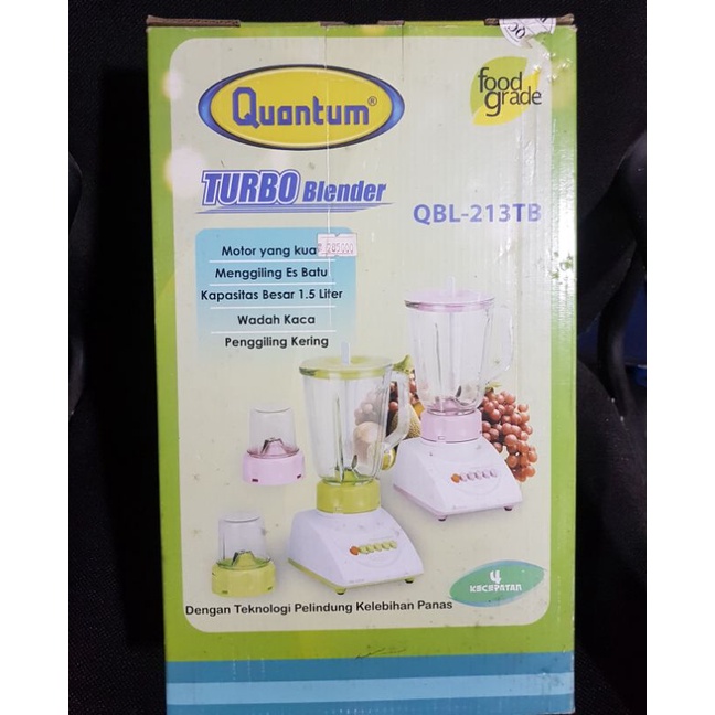 SUPER PROMO Blender Quantum 213 QBL TB Stand Blender Kaca