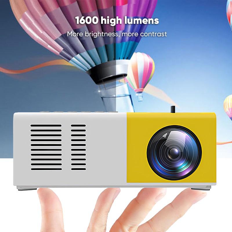 Bepop Mini Proyektor 1080P HD Projector Mini Home Theater LED