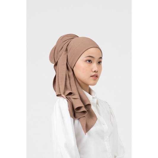 Mizu 水 Crinkle Pashmina Instant | Hijab Instant-4