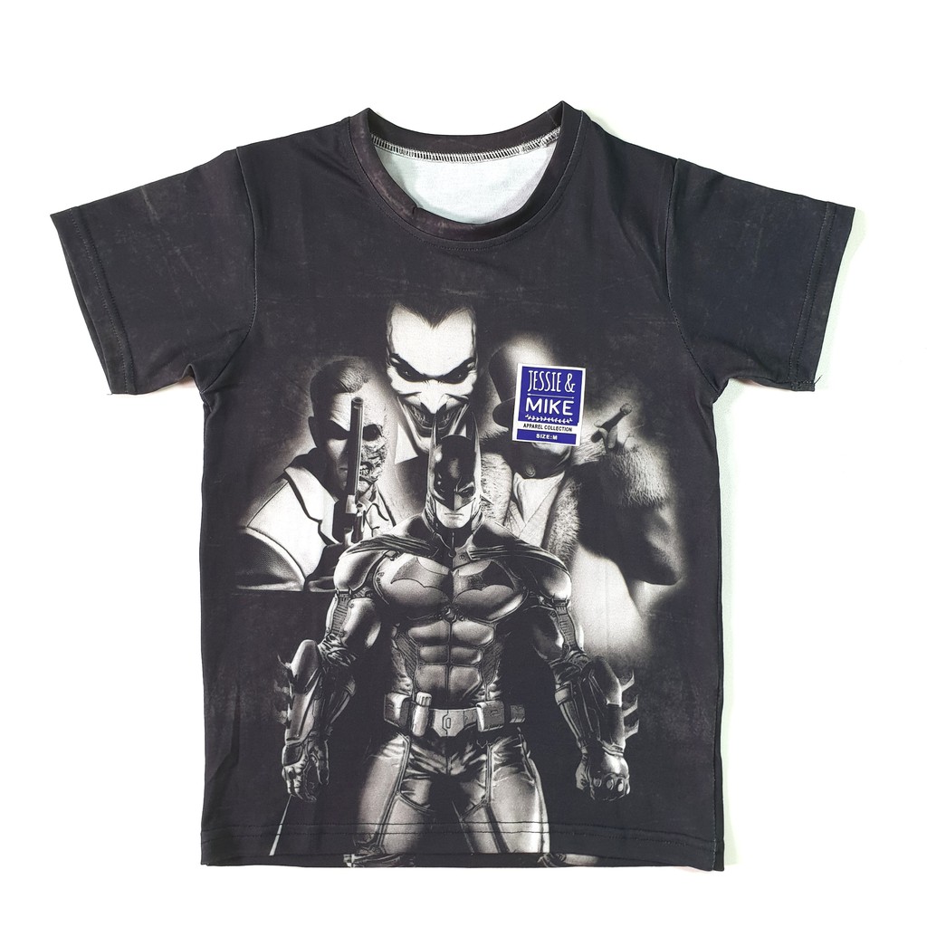 Baju Kaos Anak Laki Batman Black